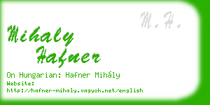 mihaly hafner business card